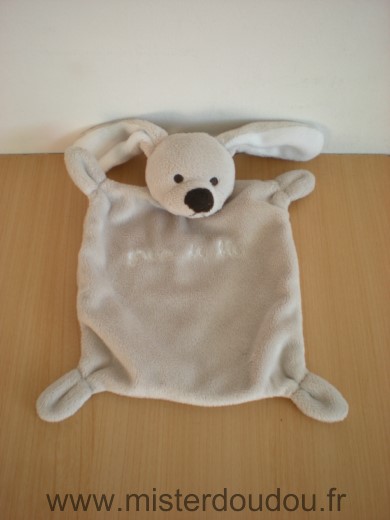 Doudou Lapin Grain de ble Beige nez marron grain de ble blanc 