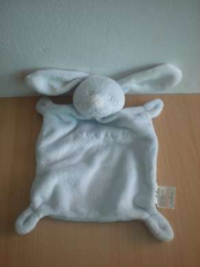 Doudou Lapin Grain de ble Bleu 