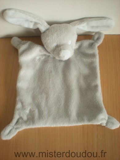 Doudou Lapin Grain de ble Gris blanc grain de ble etoile 