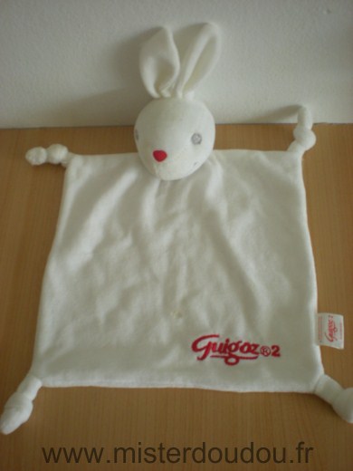 Doudou Lapin Guigoz Blanc 