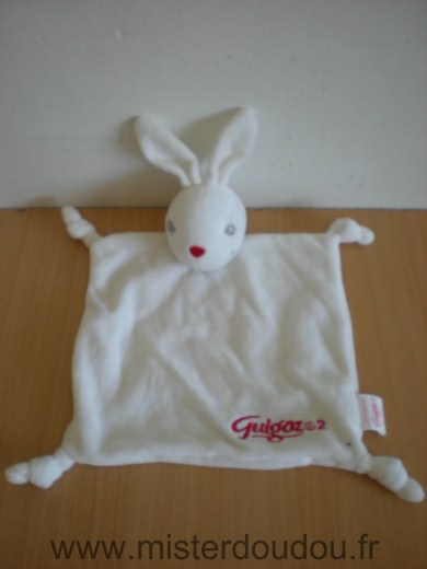 Doudou Lapin Guigoz Blanc 