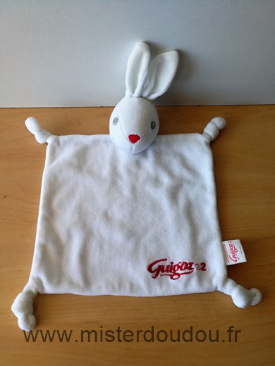 Doudou Lapin Guigoz Blanc 