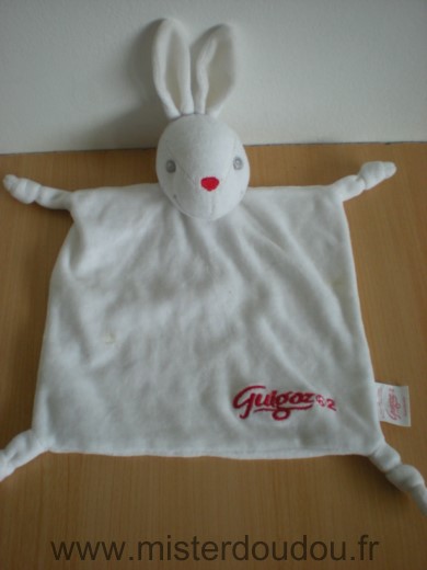 Doudou Lapin Guigoz Blanc guigoz 2 rouge 