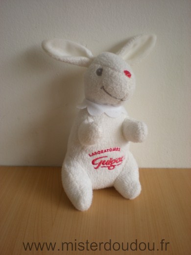 Doudou Lapin Guigoz Blanc laboratoires guigoz 