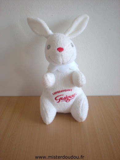 Doudou Lapin Guigoz Blanc laboratoires guigoz 