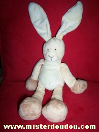 Doudou Lapin Gund Beige écru 