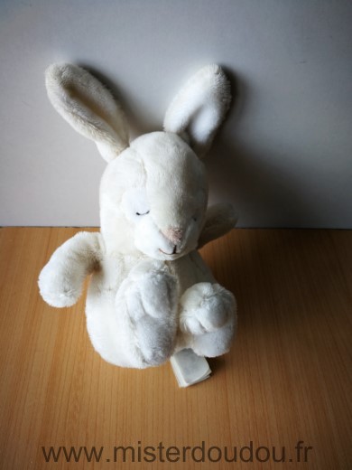 Doudou Lapin H et m Beige blanc dormeur 