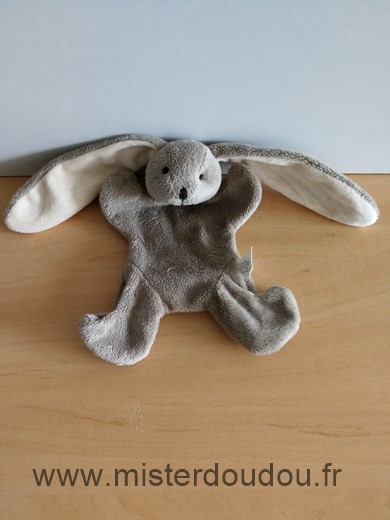 Doudou Lapin Hachette Marron 