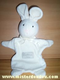 Doudou Lapin Histoire d ours Blanc Calidoux nature