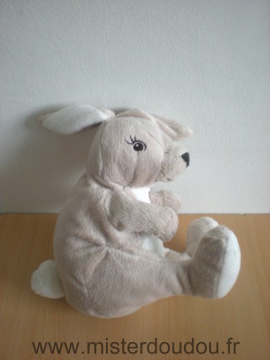 Doudou Lapin Ikéa Beige blanc 