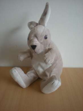 Doudou Lapin Ikéa Beige blanc 