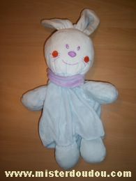 Doudou Lapin Influx Bleu Range pyjama, manque ficelle du dessus de la tête.