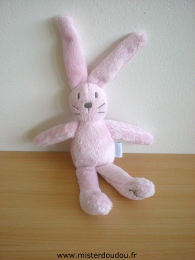 Doudou Lapin Jacadi Rose 