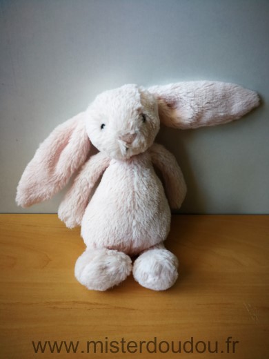 Doudou Lapin Jellycat Rose nez rose 