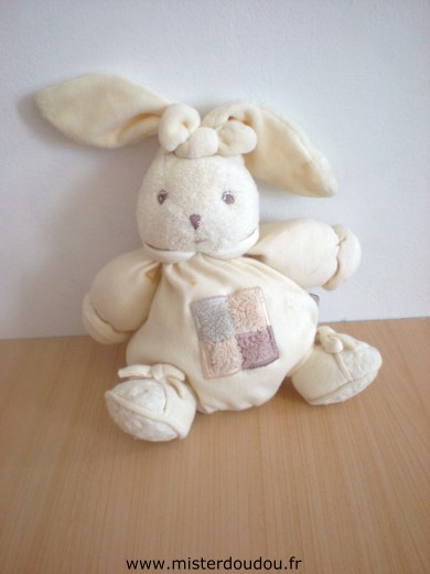 Doudou Lapin Kaloo Beige Deux petites taches