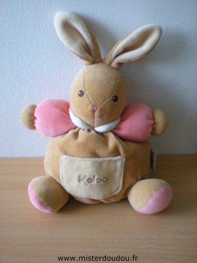 Doudou Lapin Kaloo Beige rose 