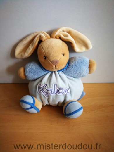 Doudou Lapin Kaloo Bleu beige 