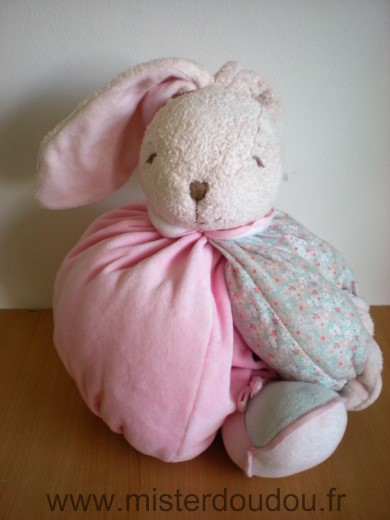 Doudou Lapin Kaloo Lilirose range pyjama mains aimantées 