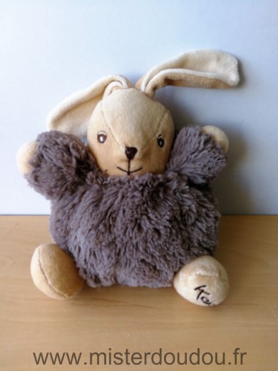 Doudou Lapin Kaloo Marron beige 