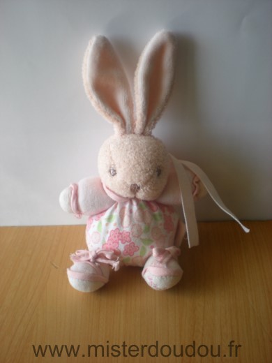 Doudou Lapin Kaloo Mini lilirose fleurs 