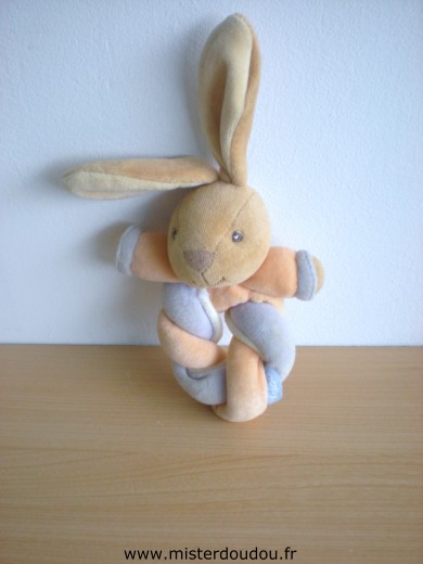 Doudou Lapin Kaloo Orange mauve 