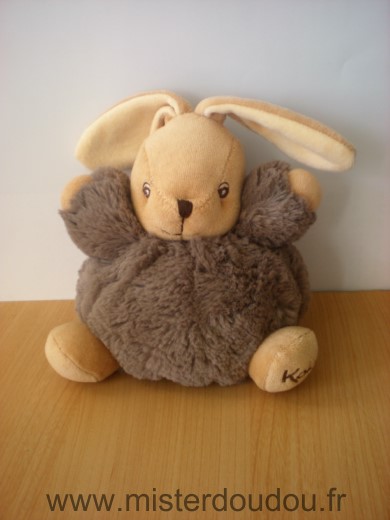 Doudou Lapin Kaloo Plume marron 