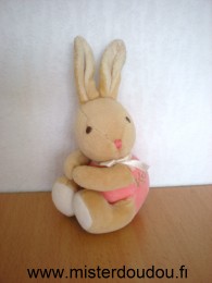 Doudou Lapin Kaloo Rose beige Les oreilles sont usées