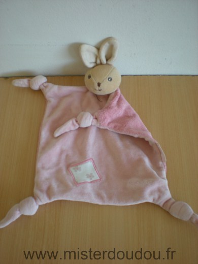 Doudou Lapin Kaloo Rose fleur lilirose 