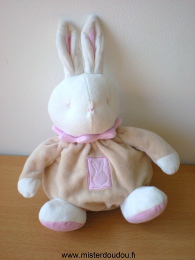 Doudou Lapin Klorane Beige rose 