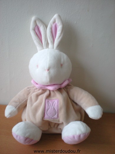 Doudou Lapin Klorane Beige rose 