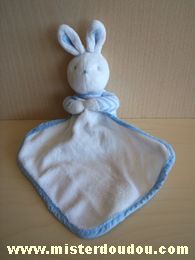 Doudou Lapin Klorane Bleu blanc 