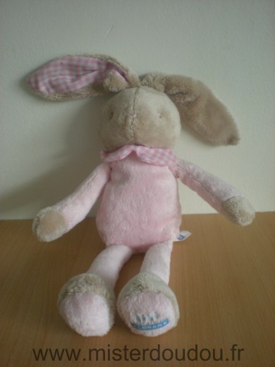 Doudou Lapin Klorane Rose beige 