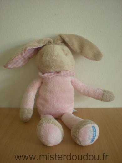 Doudou Lapin Klorane Rose beige 