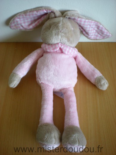 Doudou Lapin Klorane Rose beige 