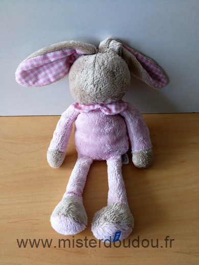 Doudou Lapin Klorane Rose beige 