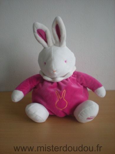 Doudou Lapin Klorane Rose fushia 