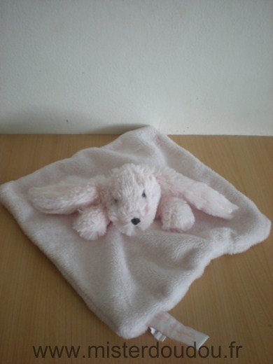 Doudou Lapin Lili gaufrette Rose 