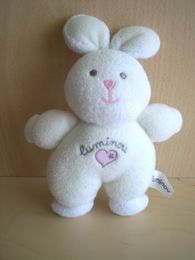 Doudou Lapin Luminou Blanc 