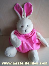 Doudou Lapin - Marque non connue - Beige rose 