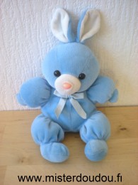 Doudou Lapin - Marque non connue - Bleu 