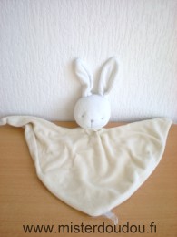 Doudou Lapin - Marque non connue - Jaune blanc 