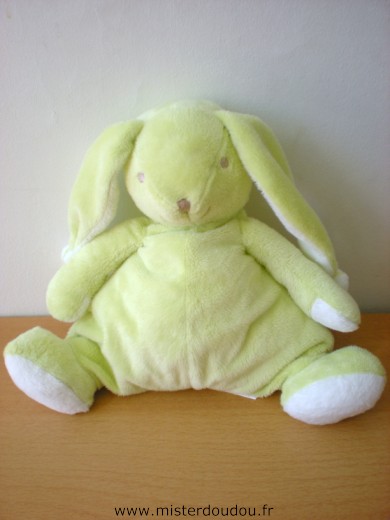 Doudou Lapin - Marque non connue - Vert 