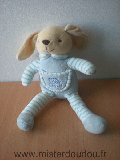 Doudou Lapin Maxita Bleu 