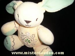 Doudou Lapin Mundia Jaune 