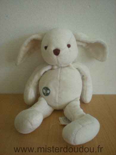 Doudou Lapin My natural Blanc 