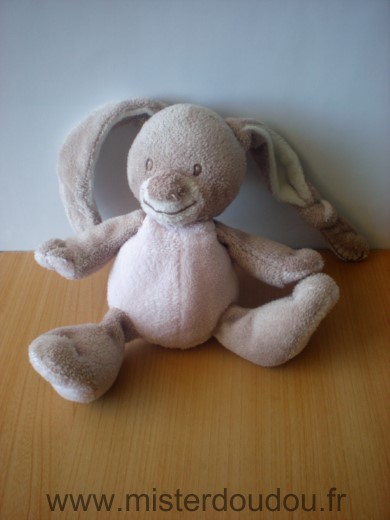 Doudou Lapin Nattou Rose beige 