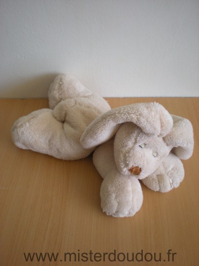 Doudou Lapin Nature et découvertes Ecru 