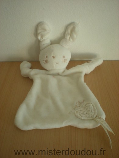 Doudou Lapin Natures purest Ecru cour pure love 