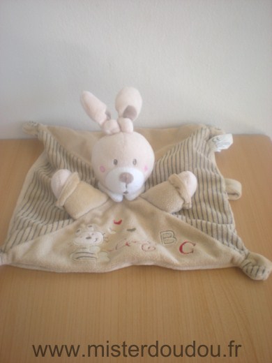 Doudou Lapin Nicotoy Beige 