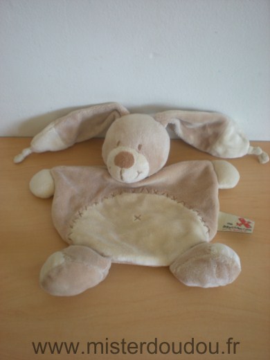 Doudou Lapin Nicotoy Beige ecru 